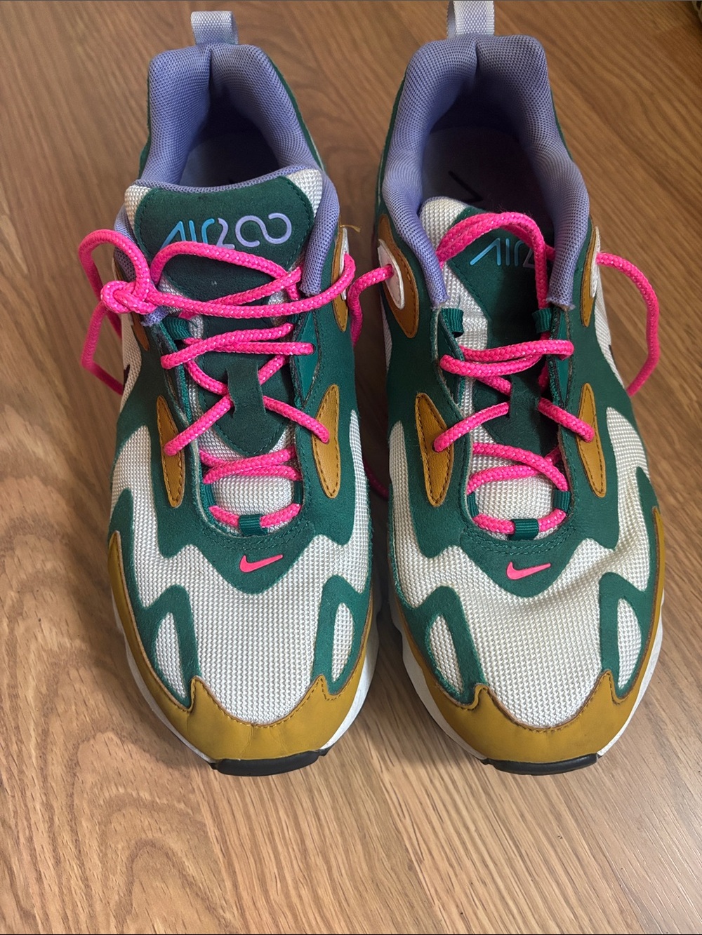 Nike Kids Green, Pink & Gold Air 200 Sneakers